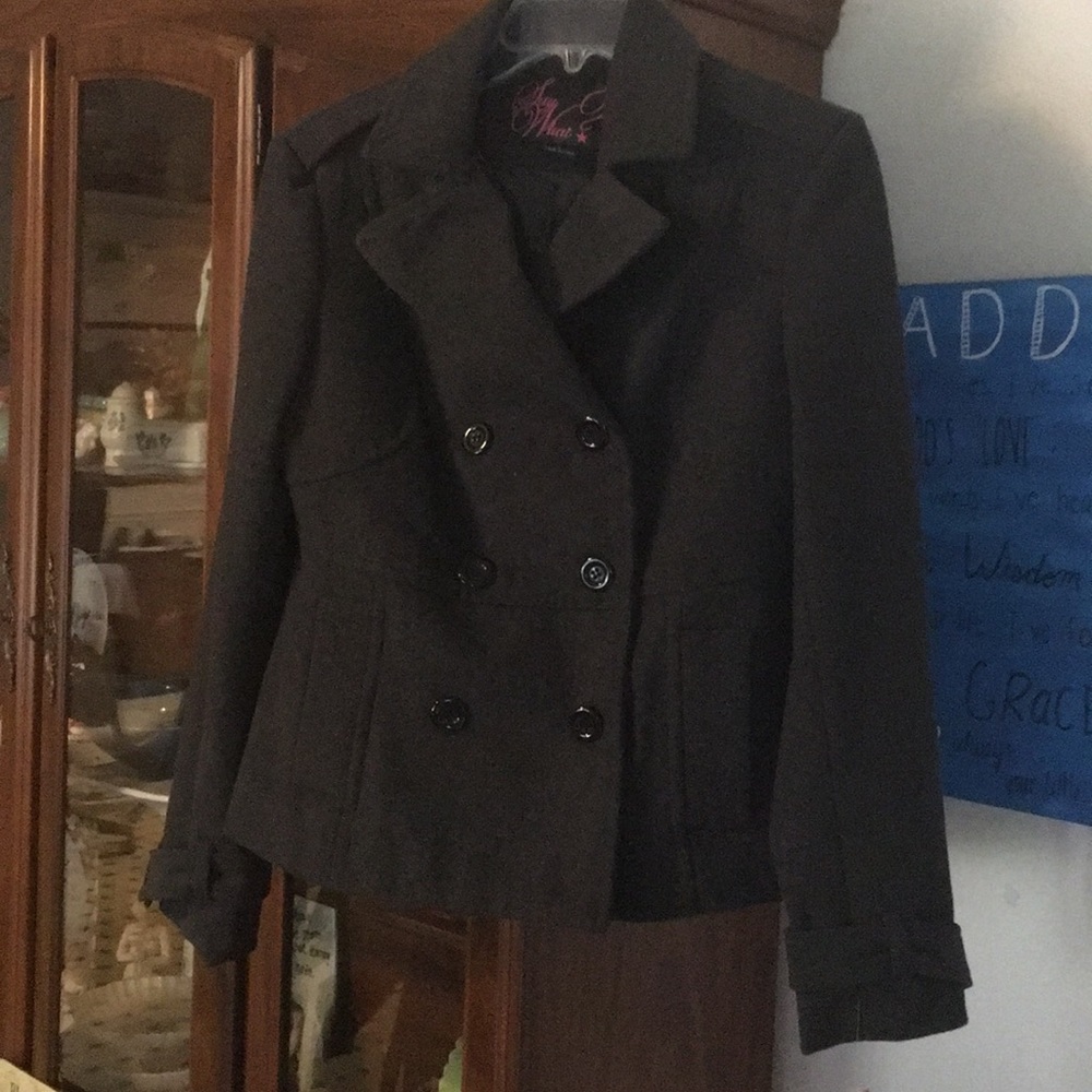 Pea style coat NWT by Say What? Size L